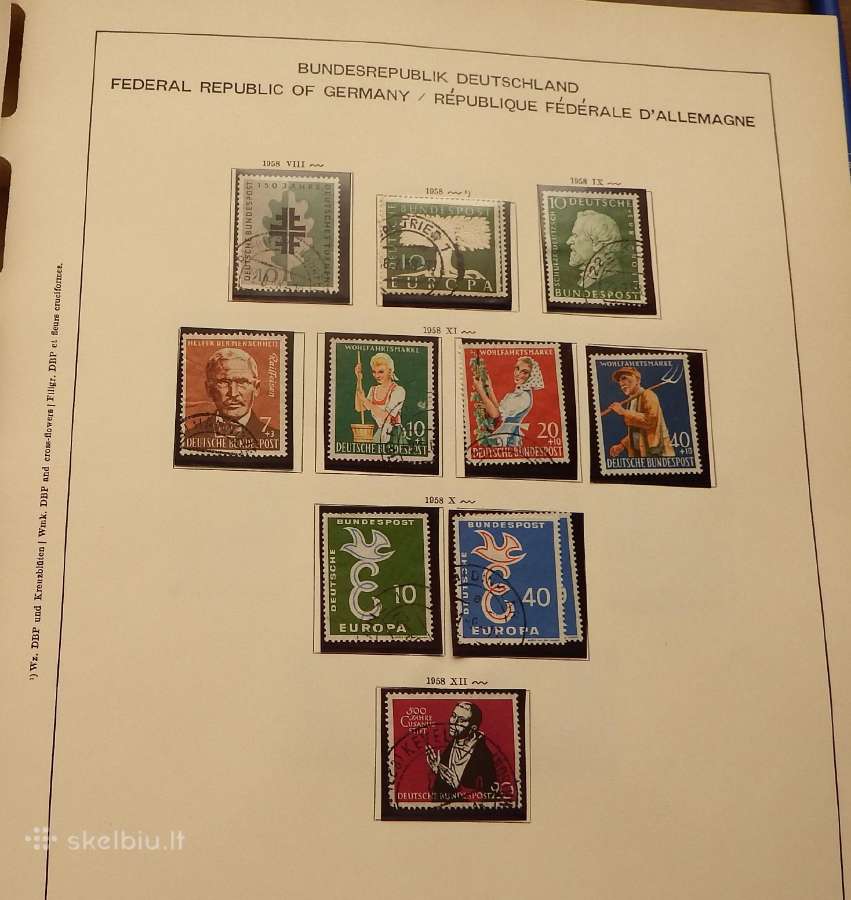 Vokietija 1956-71 m. pilna kolekcija+1951 m. serij - nuotraukos Nr. 14