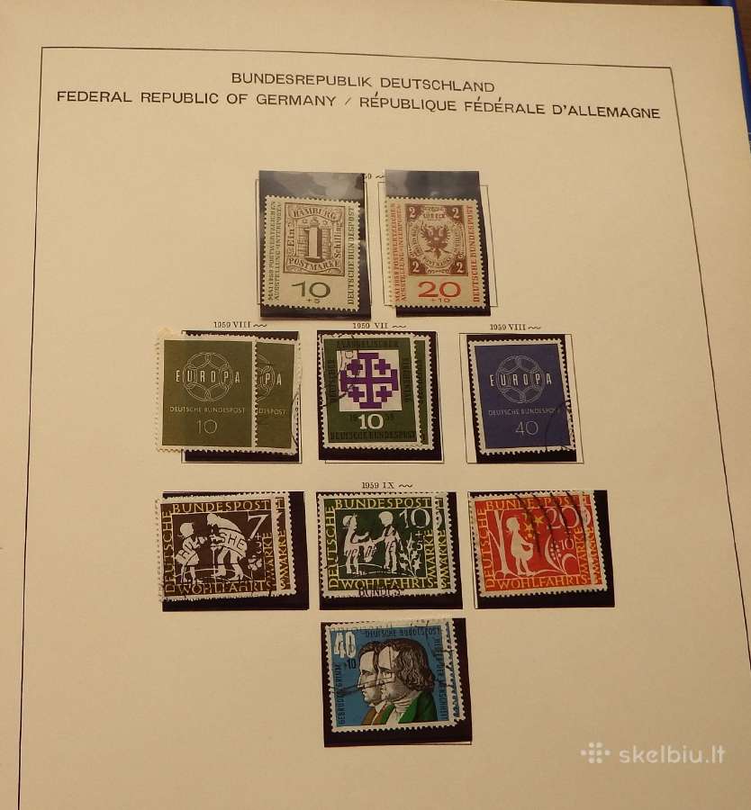 Vokietija 1956-71 m. pilna kolekcija+1951 m. serij - nuotraukos Nr. 16