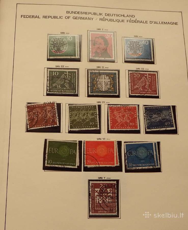 Vokietija 1956-71 m. pilna kolekcija+1951 m. serij - nuotraukos Nr. 18