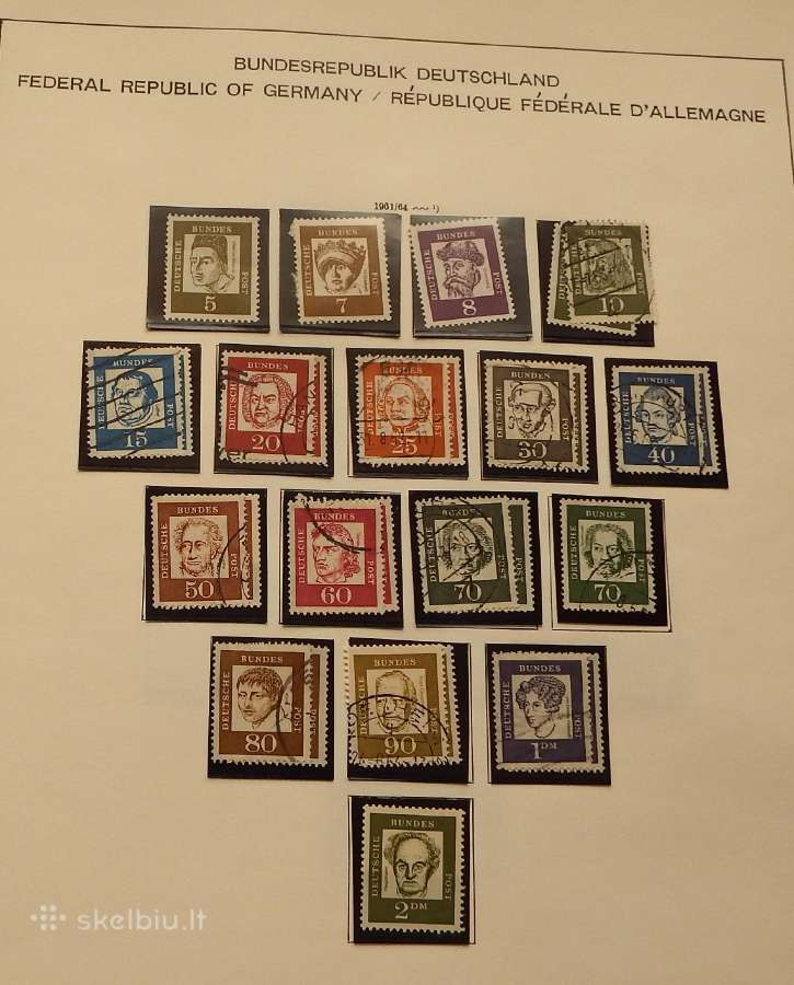 Vokietija 1956-71 m. pilna kolekcija+1951 m. serij - nuotraukos Nr. 20