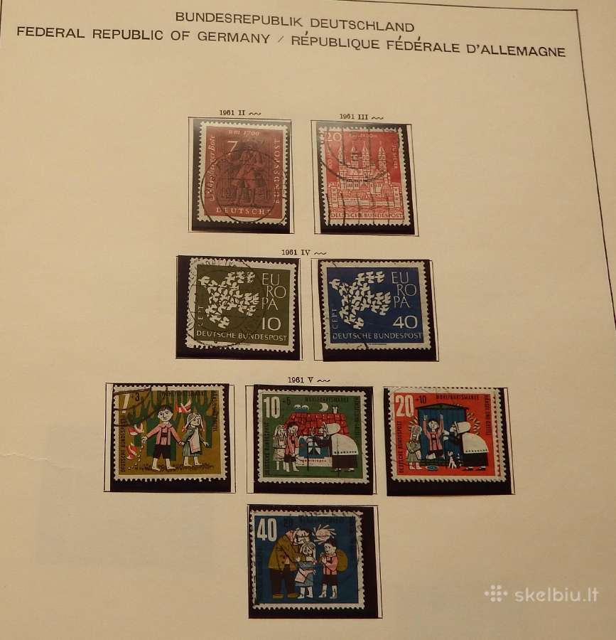 Vokietija 1956-71 m. pilna kolekcija+1951 m. serij - nuotraukos Nr. 21