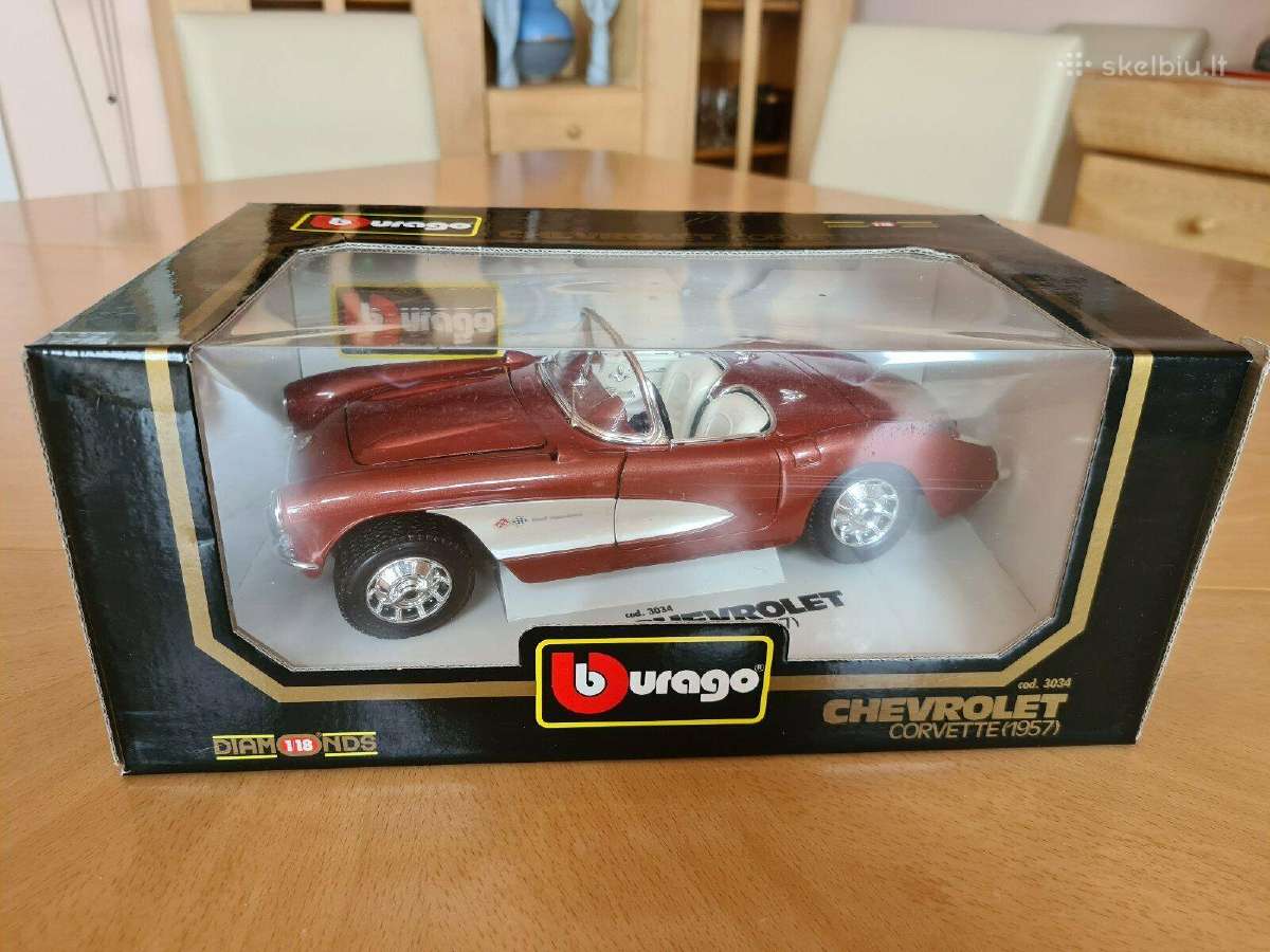 Modeliai nauji dežutėse 1:18 Ferrari Chevrolet - nuotraukos Nr. 5