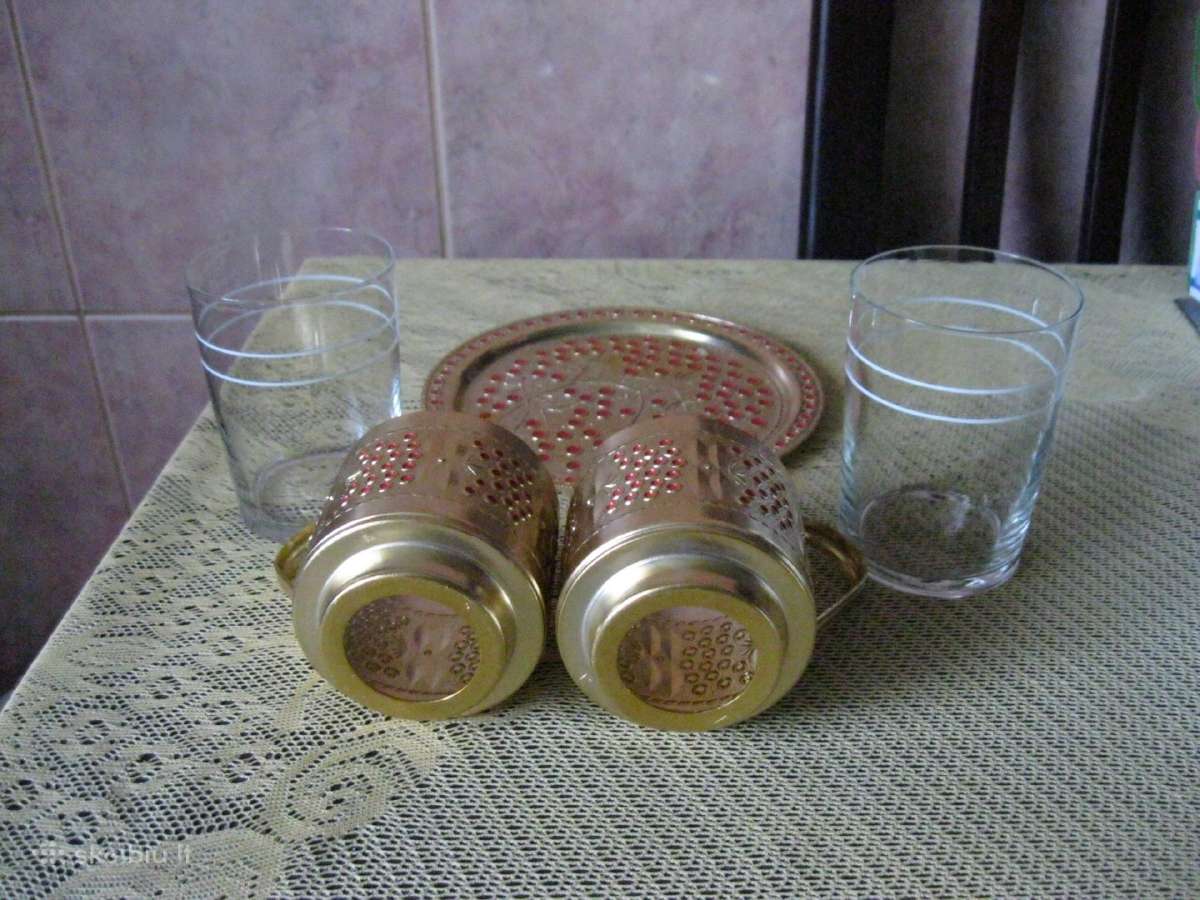 Podstakanikai + Stiklines + Padekliukas .zr. foto. - nuotraukos Nr. 6