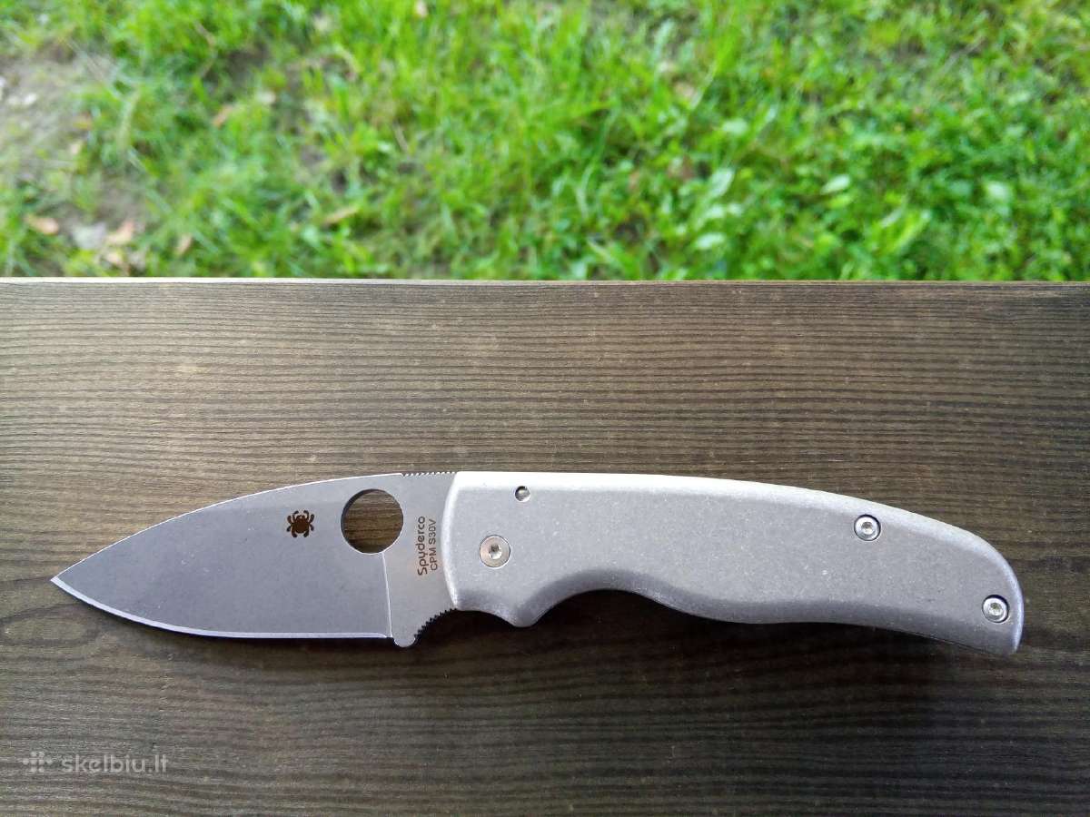 Spyderco Shaman titanium kriaunos