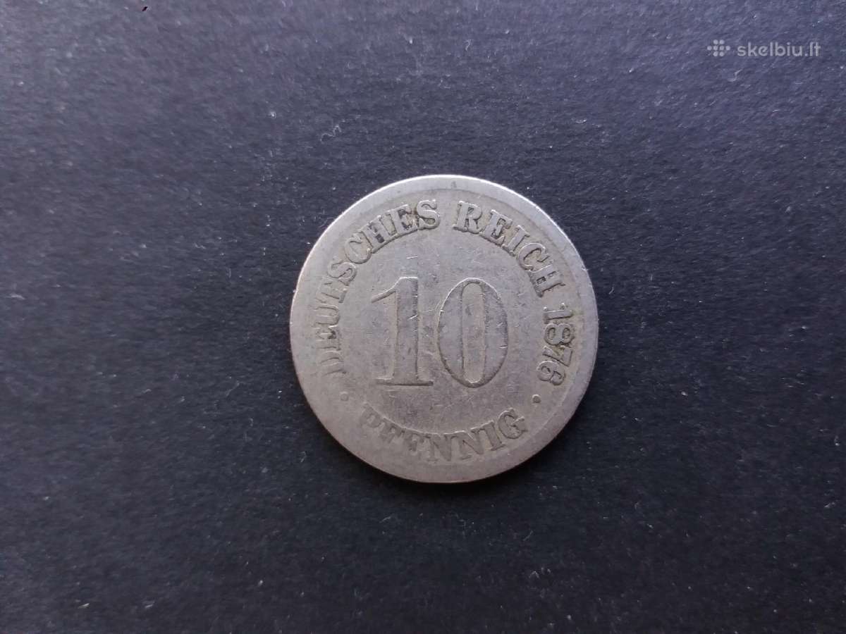 Vokietijos Imperijos 10 pfenigų nominalo monetos - nuotraukos Nr. 11