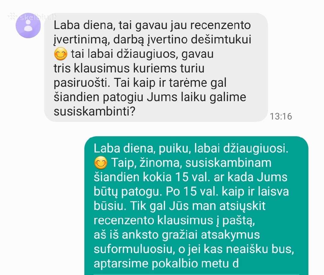 Profesionali pagalba studentams: atsiliepimai - nuotraukos Nr. 2
