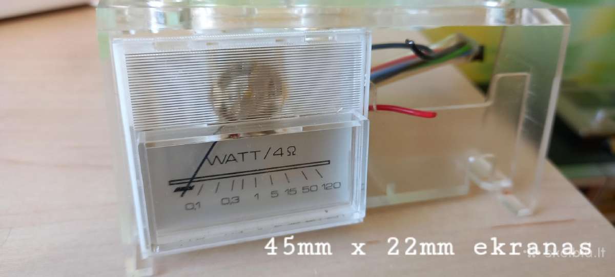 Perku Vu meter indikatorių