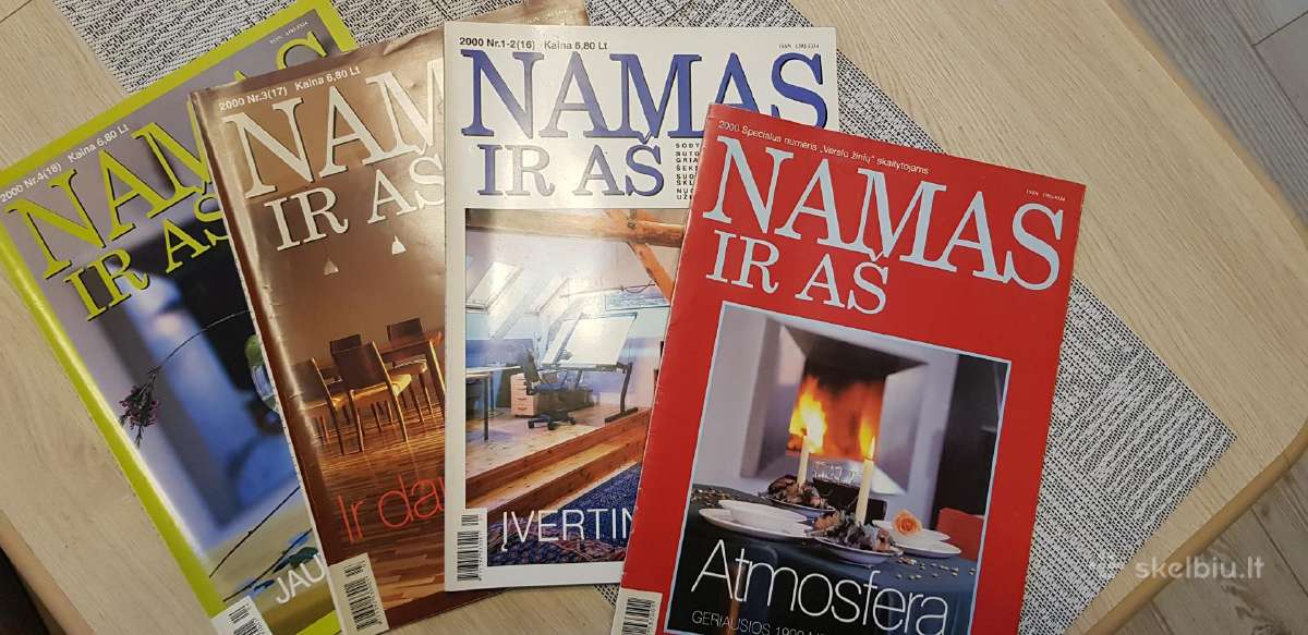 Seni architektūros žurnalai Namas ir Aš 2000m