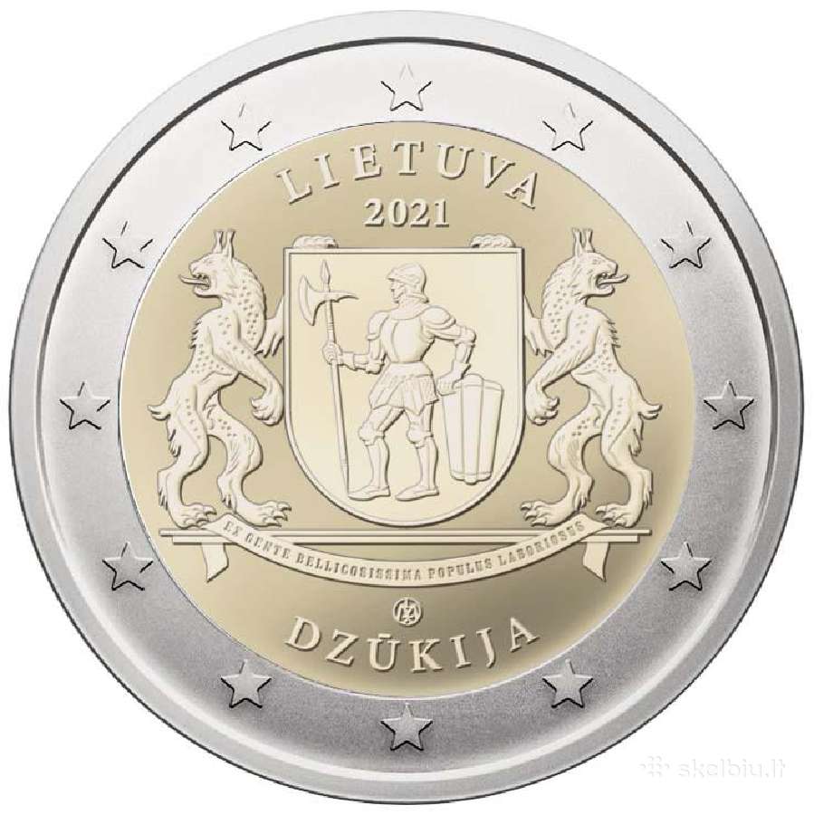 Lietuva 2 eurai, 2021 Dzūkija
