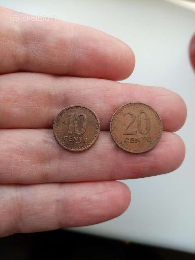 Lietuva 10 ir 20 ct. 1991 m. Gero Stovio . Zr. Fot