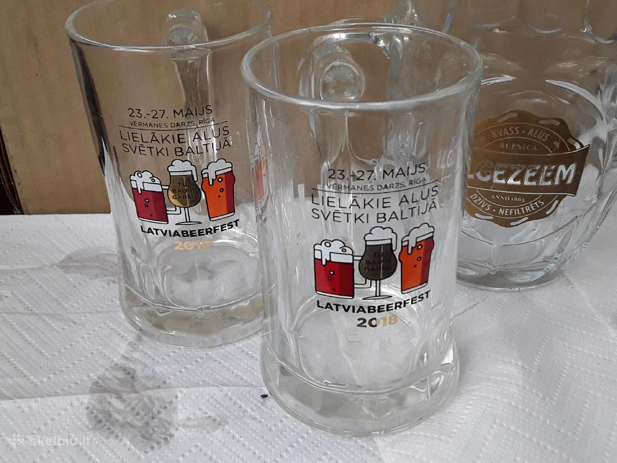 Alaus Bokalai . Latviški . 5 Vnt - nuotraukos Nr. 2