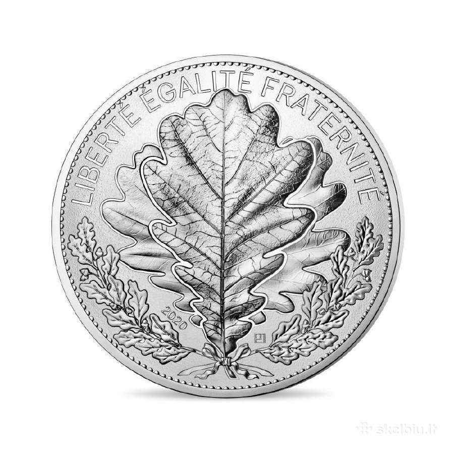 20 Eur sidabrinė moneta The Oak, Prancūzija 2021