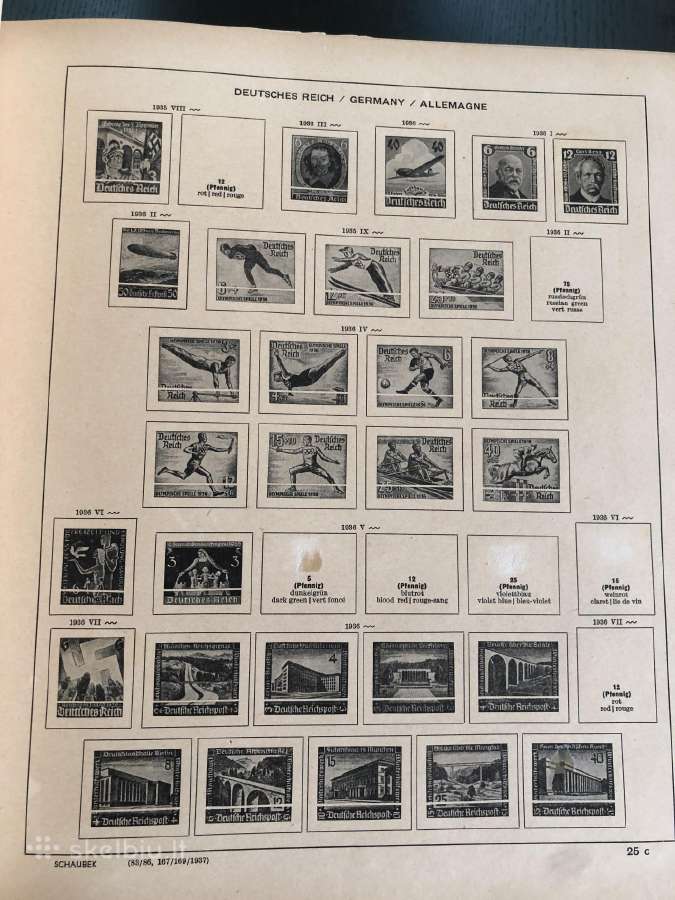 Trečio reicho pašto ženklų albumas - nuotraukos Nr. 4