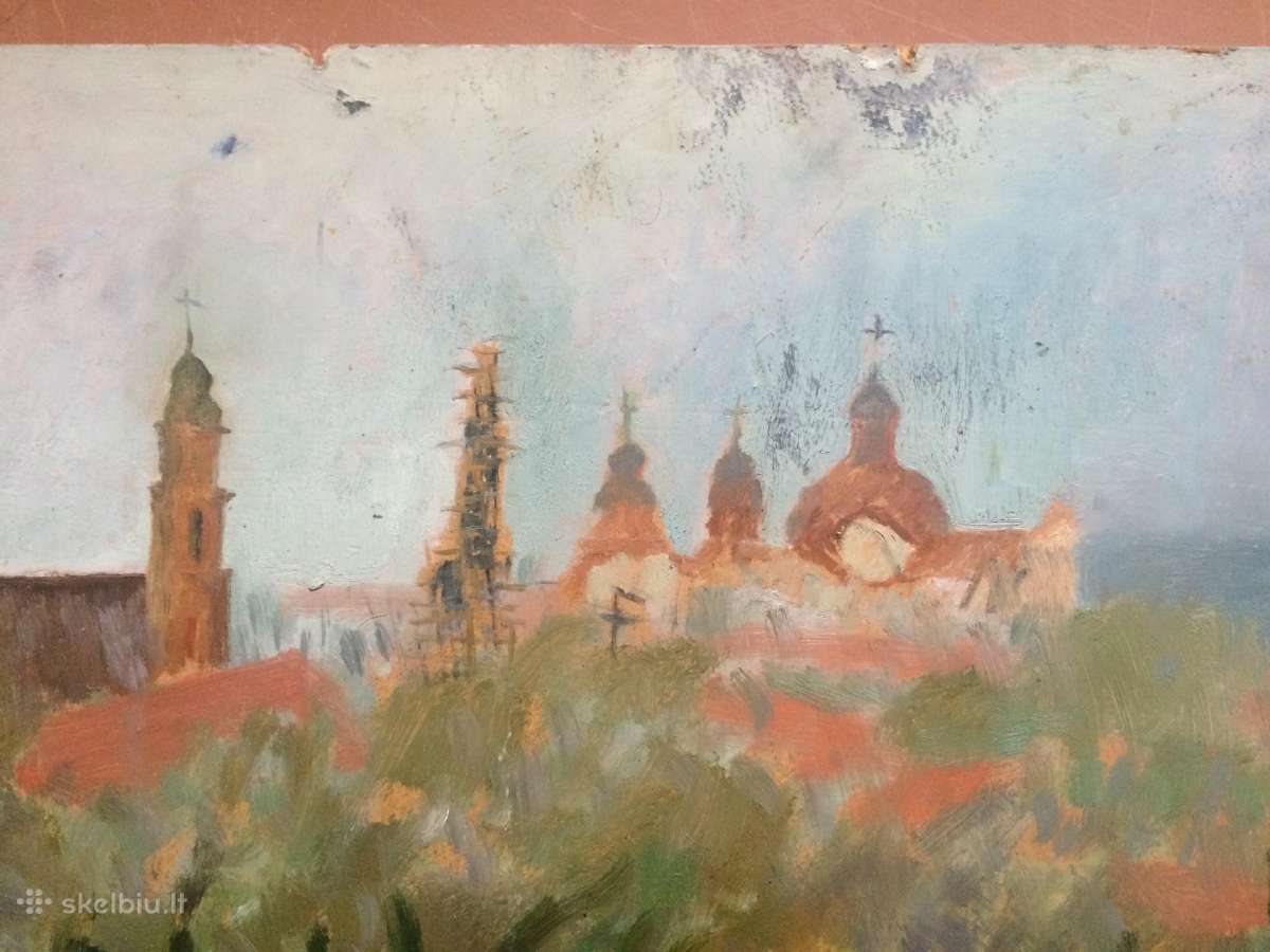Parduodu paveikslą - Senojo Vilniaus vaizdas - nuotraukos Nr. 2