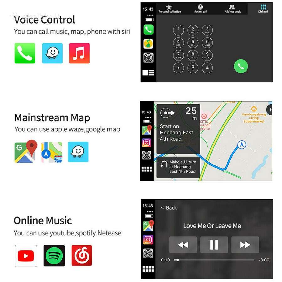 Bluetooth Usb Adapteris Carplay/androidauto - nuotraukos Nr. 12