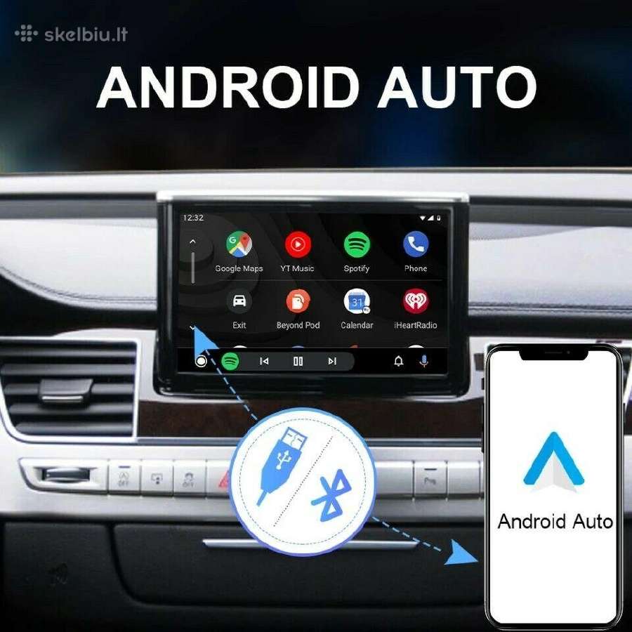 Bluetooth Usb Adapteris Carplay/androidauto - nuotraukos Nr. 14