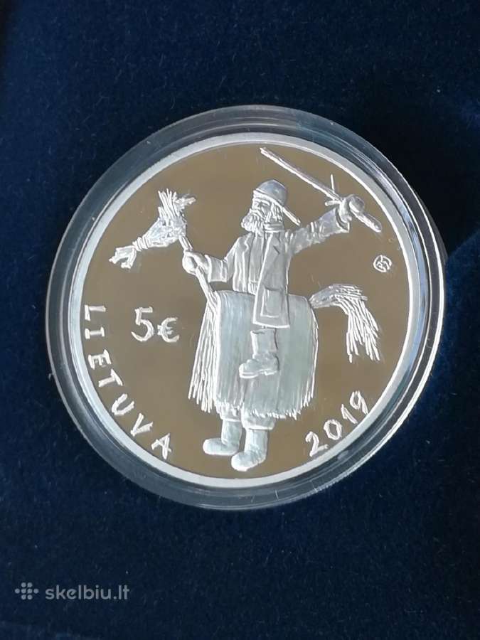 Sidabrinė moneta skirta Užgavėnėms - nuotraukos Nr. 3