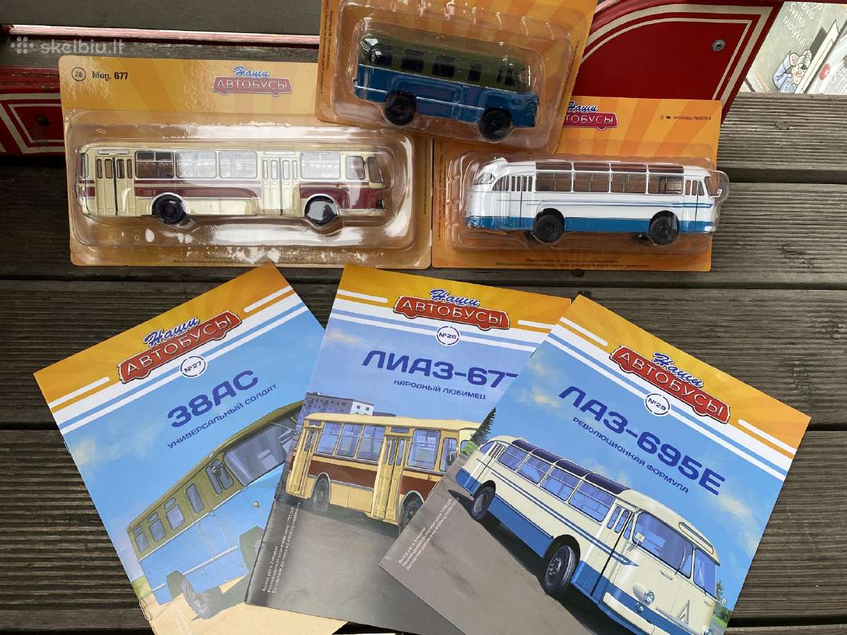 Kolekciniai modeliukai-autobusai Naujiena
