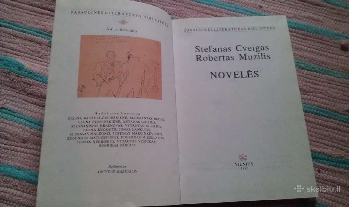 Novelės Stefanas Cveigas,robertas Muzilis,1990m.