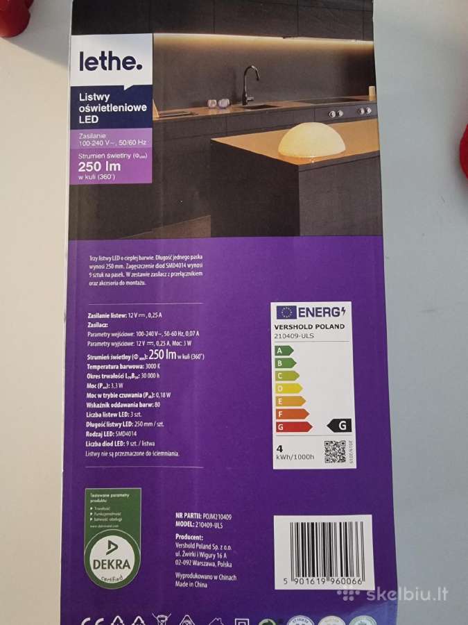 LED lempos virtuviniui