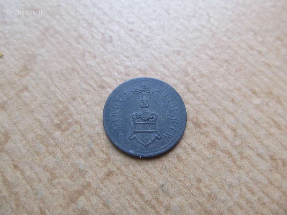 Notgeldas 10 pfennig , Munster Vokietija , 1917 - nuotraukos Nr. 2