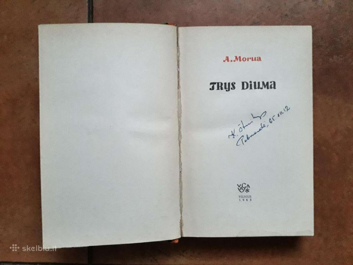 Andrė Morua "Trys Diuma" 1965 metai - nuotraukos Nr. 2