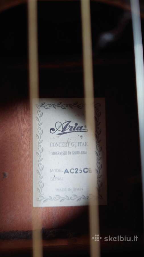 Aria Ac25 CE elektroakustinė gitara - nuotraukos Nr. 3