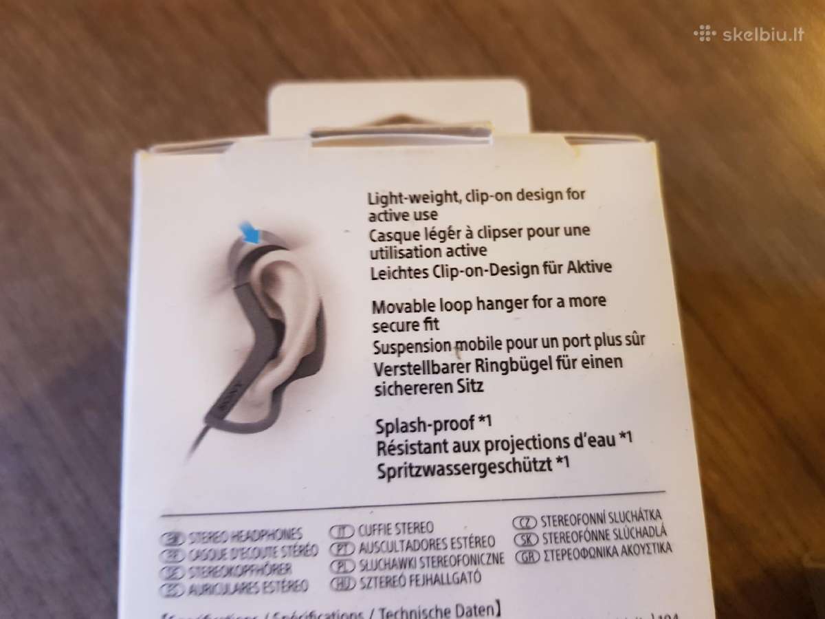 Sportinės ausinės Sony - nuotraukos Nr. 2