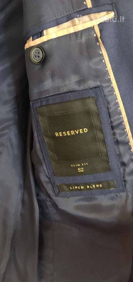 Reserved mėlynas švarkas - nuotraukos Nr. 2
