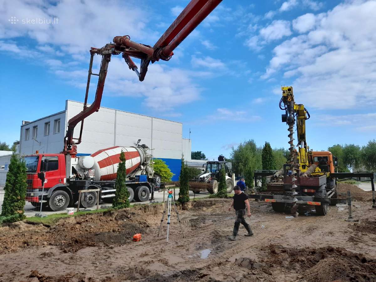 Betono siurblio paslaugos, Cfa polių gręžimas - nuotraukos Nr. 21
