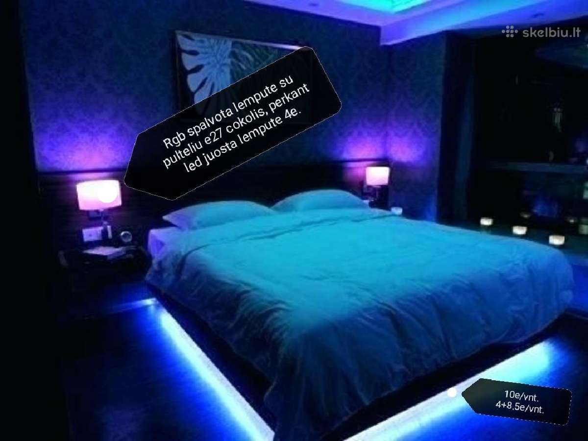 Rgb spalvota LED juosta 5m/10m.rgb priedai jungtys - nuotraukos Nr. 4