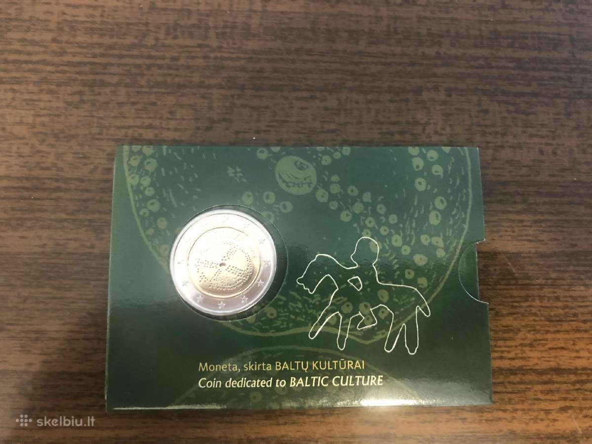 2 Eur proginė moneta Baltų kultūrai kortelėje (Bu)