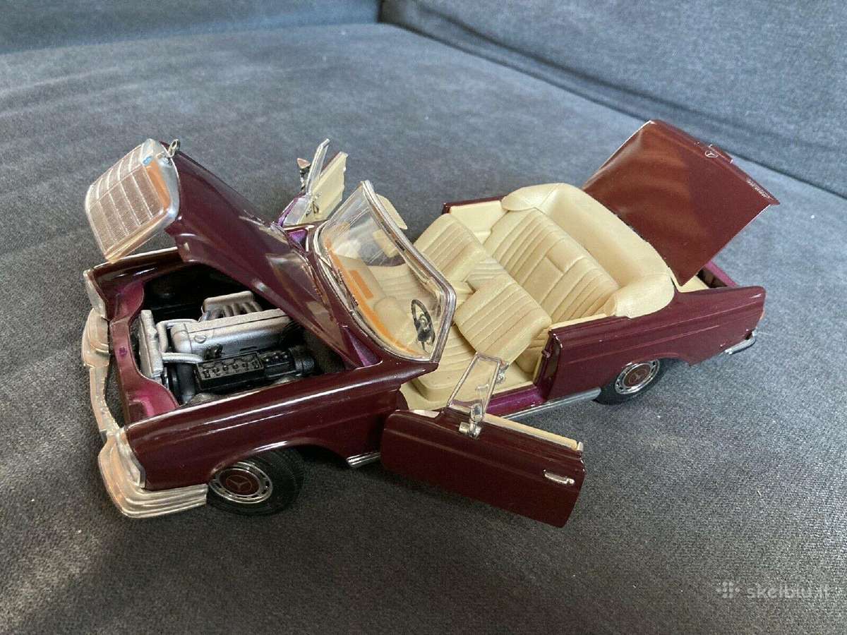 Mercedes modeliai 300s 280 se ir ssk 1924 1:18 - nuotraukos Nr. 3