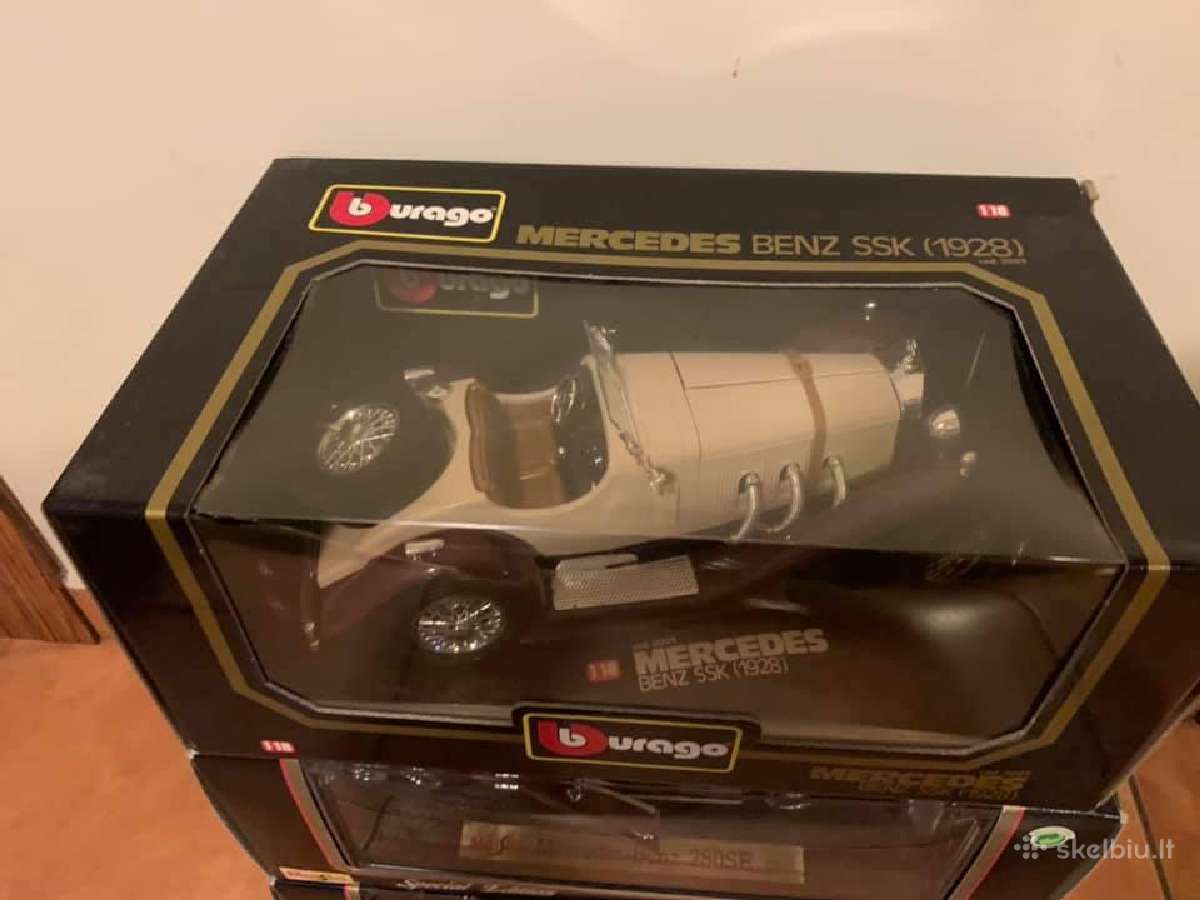 Mercedes modeliai 300s 280 se ir ssk 1924 1:18 - nuotraukos Nr. 5