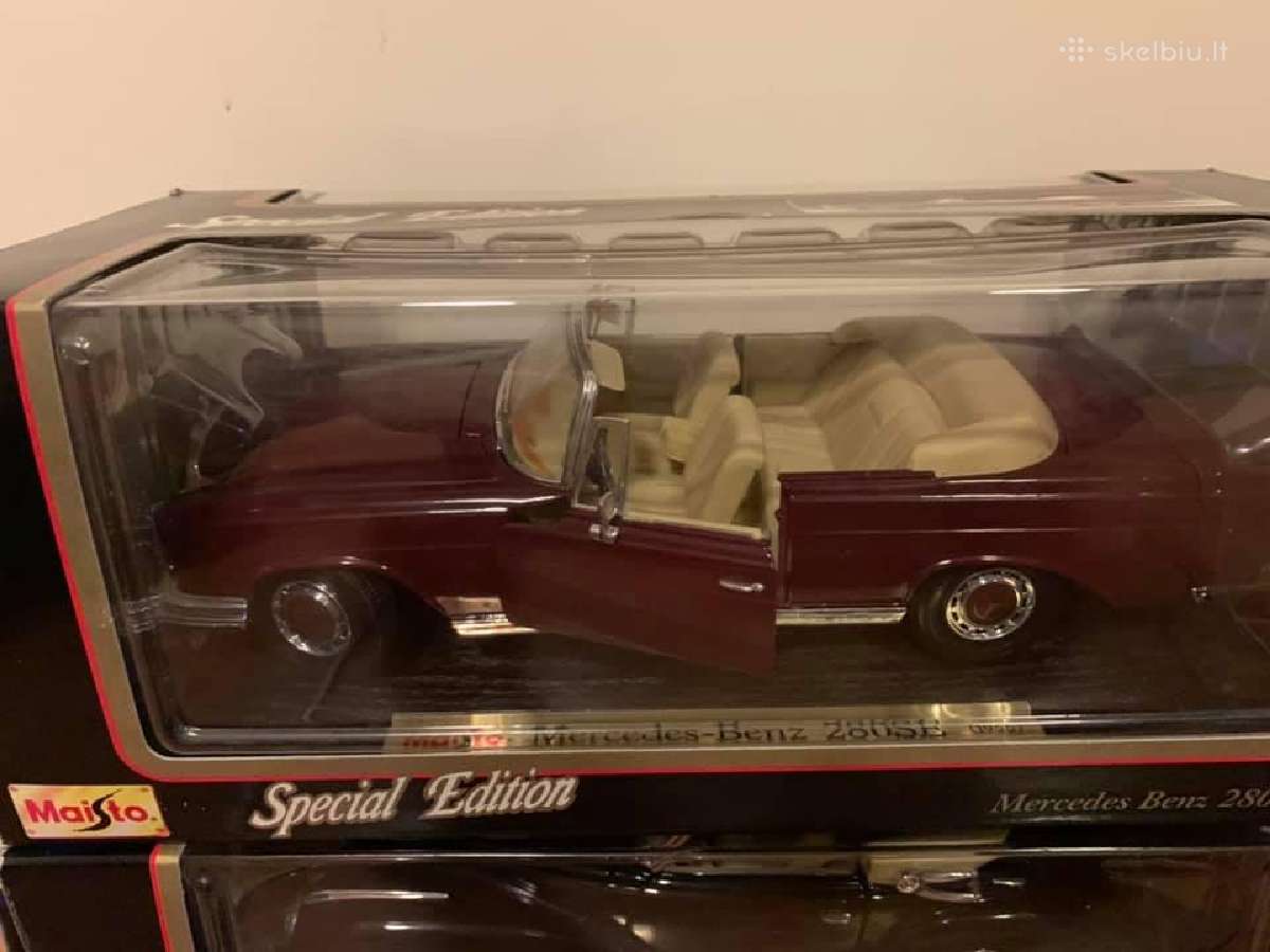Mercedes modeliai 300s 280 se ir ssk 1924 1:18 - nuotraukos Nr. 6