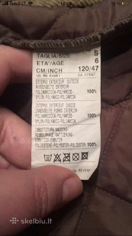 Benetton pavasarinė striukytė berniukui chaki spal - nuotraukos Nr. 3