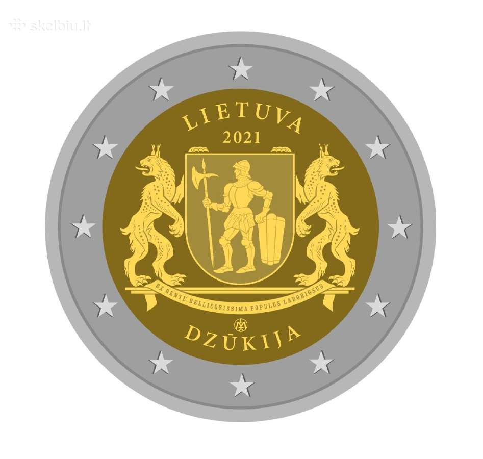 Lietuva 2021 Dzukija 2 euro progine moneta