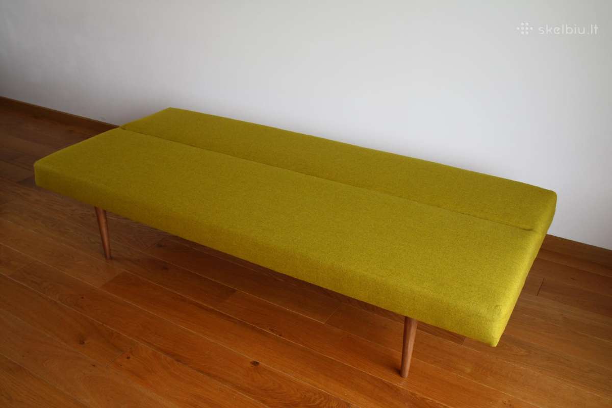 1960 sofa- dienos lova. Mid Century - nuotraukos Nr. 2