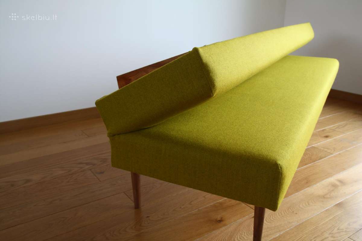 1960 sofa- dienos lova. Mid Century - nuotraukos Nr. 3