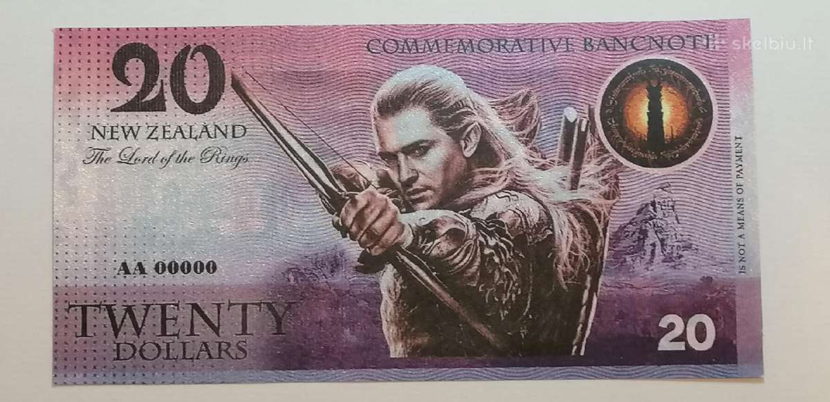 Suvenyriniai Žiedų Valdovo banknotai - nuotraukos Nr. 3