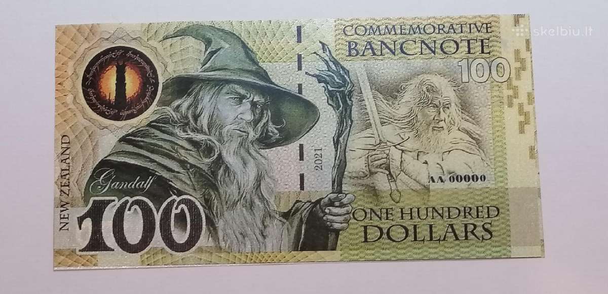 Suvenyriniai Žiedų Valdovo banknotai - nuotraukos Nr. 5