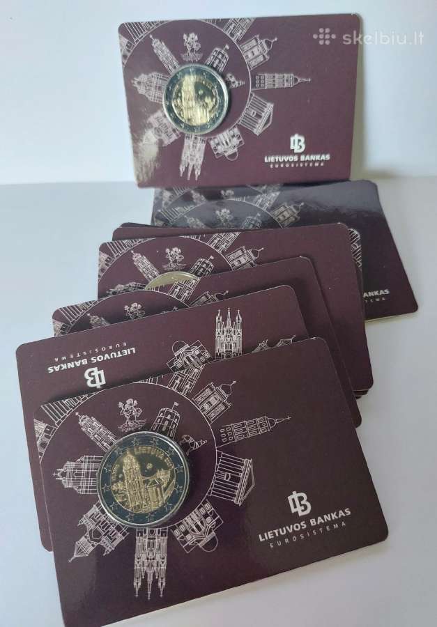 2 € moneta skirta Vilniui, violetinė kortelė - nuotraukos Nr. 4