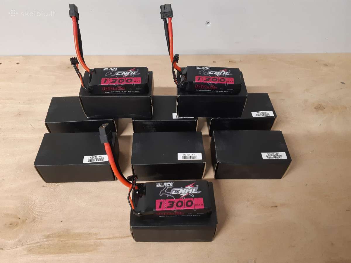Naujos Cnhl Black Series 1300mah 2s 100c lipo - nuotraukos Nr. 2