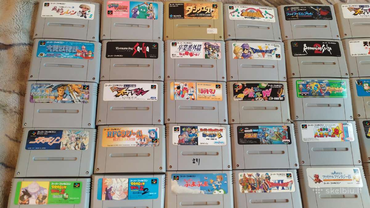 Originalus Nintendo Super Famicom zaidimai - nuotraukos Nr. 2