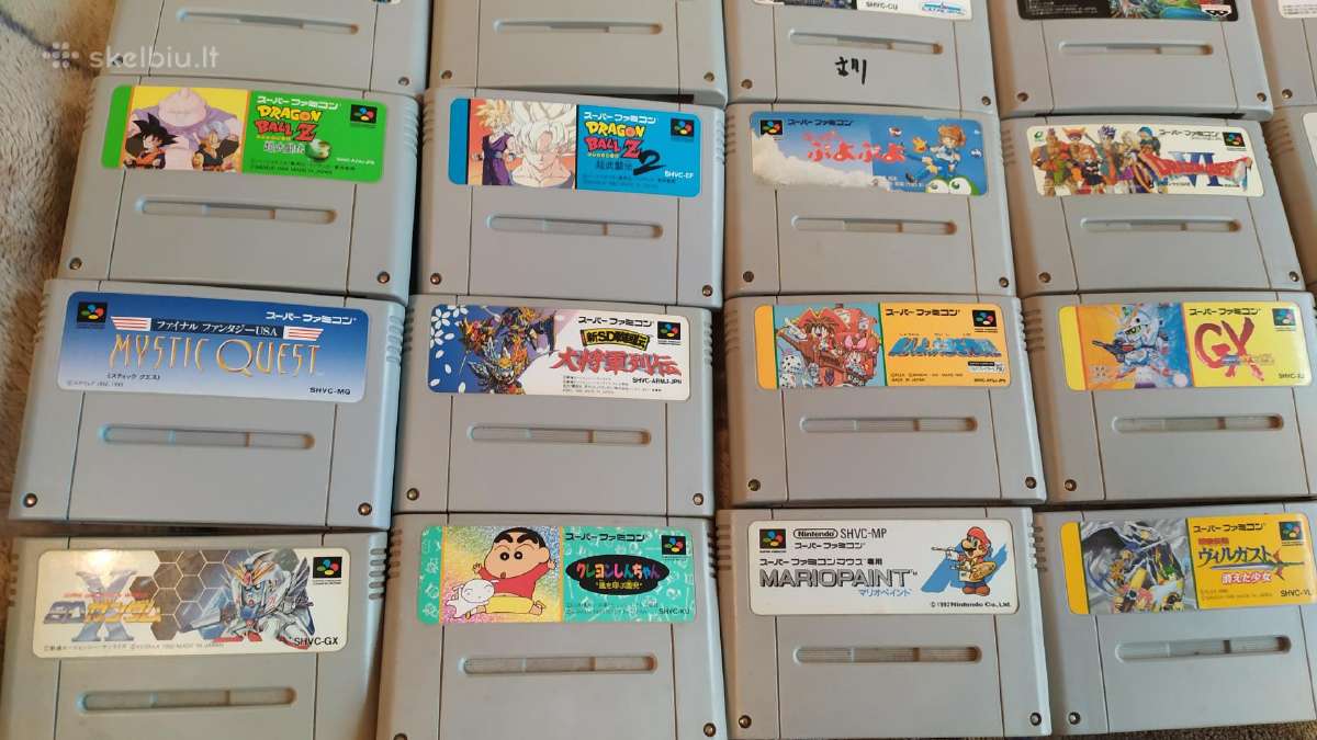 Originalus Nintendo Super Famicom zaidimai - nuotraukos Nr. 4
