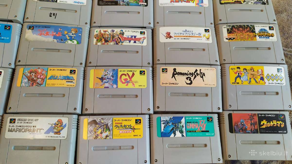 Originalus Nintendo Super Famicom zaidimai - nuotraukos Nr. 5