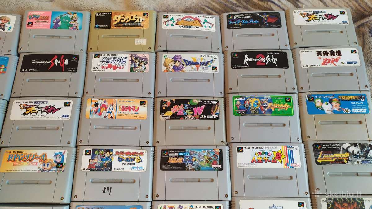 Originalus Nintendo Super Famicom zaidimai - nuotraukos Nr. 3