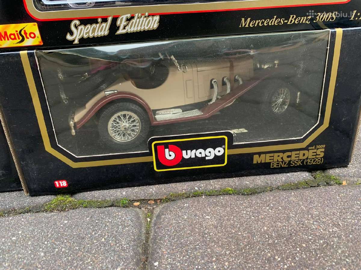 Modeliai nauji dežutėse 1:18 Ferrari Mercedes Benz - nuotraukos Nr. 7