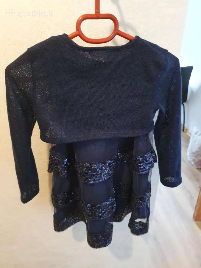 Nauja melyna sventine suknele2-3metu 98cm - nuotraukos Nr. 3
