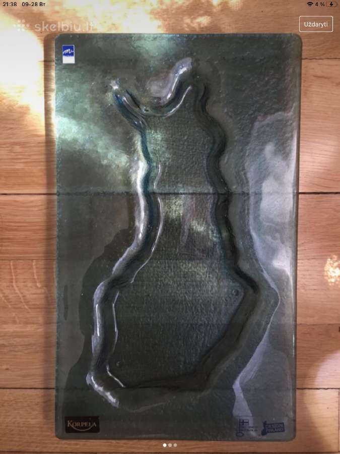 Korpela stiklinė lėkštė